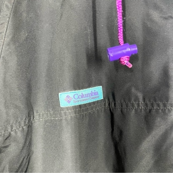 Columbia Sportswear Vintage Criterion Teal Black Purple Zip Up Jacket Large - Picture 4 of 11